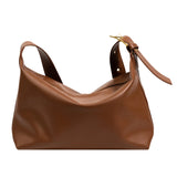 Soft Leather Bucket Crossbody Bag Retro Women's Handbag