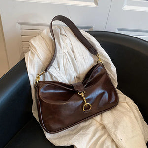 Vintage Soft Leather Crossbody Bag for Women