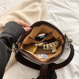 Vintage Soft Leather Crossbody Bag for Women