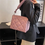 Quilted Armpit Bag High Leather Handbags Female Crossbody Bags