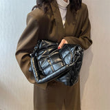 Quilted Armpit Bag High Leather Handbags Female Crossbody Bags