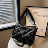 Quilted Armpit Bag High Leather Handbags Female Crossbody Bags