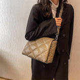 Quilted Armpit Bag High Leather Handbags Female Crossbody Bags