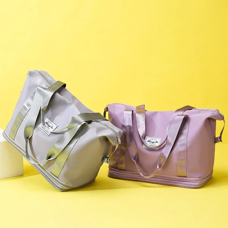 Large Travel Duffel Bag with Wet Dry Separation