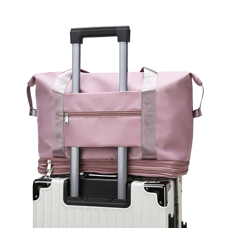 Large Travel Duffel Bag with Wet Dry Separation