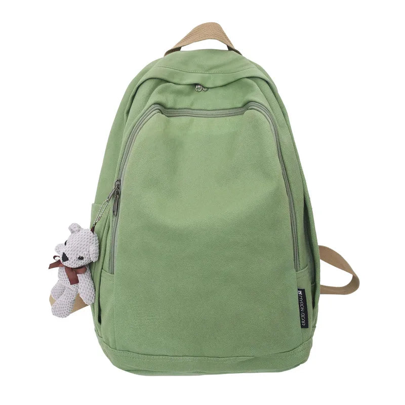 Large Canvas Backpack for School and Winter
