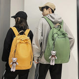 Large Canvas Backpack for School and Winter