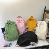 Large Canvas Backpack for School and Winter