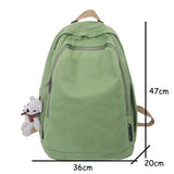 Large Canvas Backpack for School and Winter