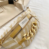 Women Leather Waist Pack Fanny Belt Bag High Shoulder Crossbody Pouch