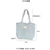 Canvas Shoulder Tote Bag for Women Cloud Bubbles Handbag