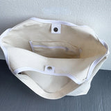 Large Women's Canvas Tote Shopping Bag Student Bookbag