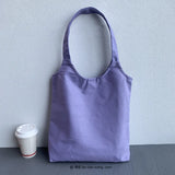 Large Women's Canvas Tote Shopping Bag Student Bookbag