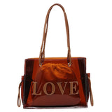 Large Capacity Transparent PVC Tote Bag for Women