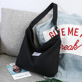 Canvas Shopping Bag Retro Shoulder Tote Zipper Crossbody Bags for Women