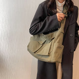 Canvas Crossbody Bag Women's Shoulder Messenger Bag Large Handbag SG892