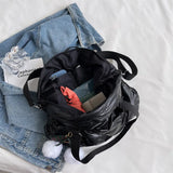 Large Cotton Cloth Tote Bag for Women Waterproof Shoulder Crossbody Handbag