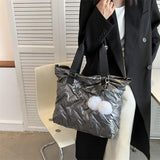 Large Cotton Cloth Tote Bag for Women Waterproof Shoulder Crossbody Handbag