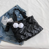 Large Cotton Cloth Tote Bag for Women Waterproof Shoulder Crossbody Handbag