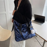 Large Cotton Cloth Tote Bag for Women Waterproof Shoulder Crossbody Handbag