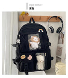 Large-capacity Nylon Backpack Women's School Bag