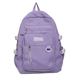 Women Multi-Pocket Nylon Backpack for School Laptop Book
