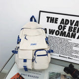 Large Women Multi-Pocket Backpack for School Laptop Book
