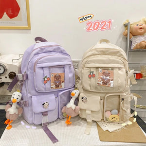 Large-capacity Japanese High School Backpack for Girls