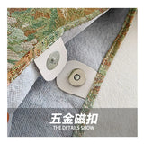 Retro Blooming Oil Painting Canvas Shoulder Handbag