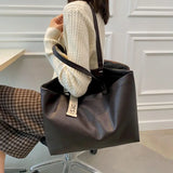 Silk Scarf Tote Bag Female Casual Shoulder Bag Underarm Big Bag Gothic