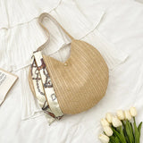 Large Straw Bag Women's Beach Vacation Shoulder Bag