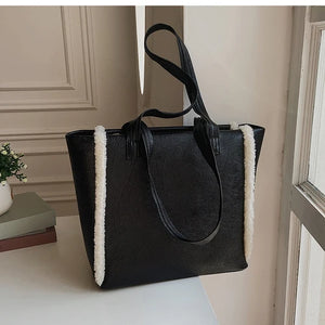 Big Capacity Tote Bag for Women Fall Winter Commuter Shoulder Bag