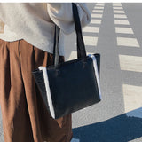 Big Capacity Tote Bag for Women Fall Winter Commuter Shoulder Bag