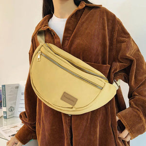 Unisex Waist Bag Casual Fanny Pack Nylon Banana Bags