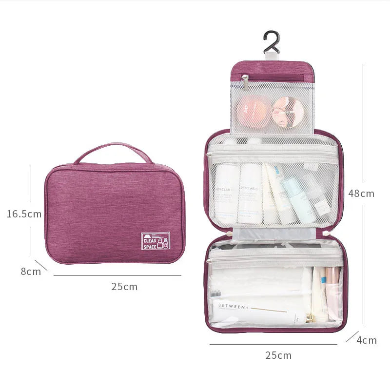 Large-Capacity Wash Cosmetic Bag Travel Makeup Storage Handbag