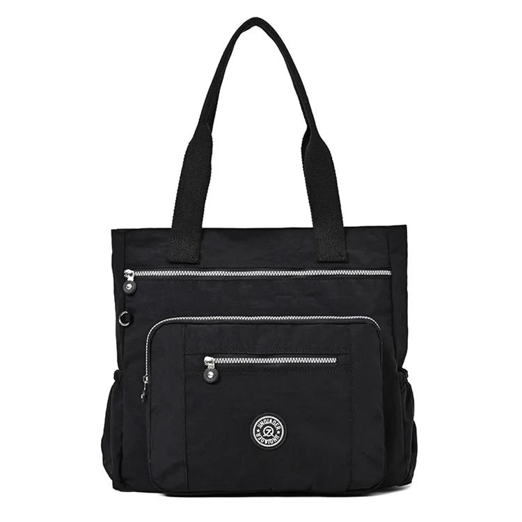 Large Capacity Women Shoulder Bag Nylon Female Handbag Top-Handle Bag Waterproof