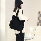 Large Capacity Women Shoulder Bag Nylon Handbag Ladies Tote American Vintage