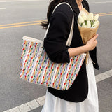 Large-capacity Women Tote Shoulder Bag Casual Outdoor Student
