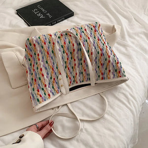 Large-capacity Women Tote Shoulder Bag Casual Outdoor Student