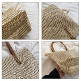 Large-capacity Woven Crossbody Bag for Women Spring and Summer Tote Bag