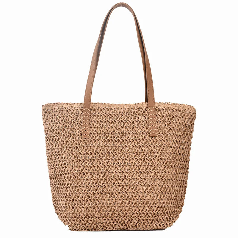 Large-capacity Woven Crossbody Bag for Women Spring and Summer Tote Bag
