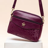 Small Fresh Printed Shoulder Bag PU Waterproof Messenger Bag Texture Female Bag