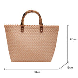 Large-Capacity Straw Tote Bag for Women