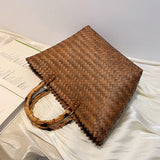 Large-Capacity Straw Tote Bag for Women