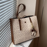 Large Capacity Women's Shoulder Bag Texture Tote Handbag