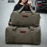 Large-capacity Canvas Travel Bag Hand Luggage Male Female Short-Distance