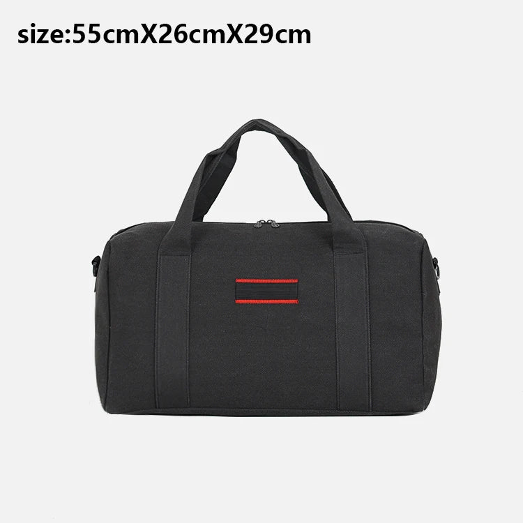 Large-capacity Canvas Travel Bag Hand Luggage Male Female Short-Distance