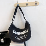 Large Capacity Canvas Tote Bag Lazy Wind Travel Bag Women Shoulder Bag