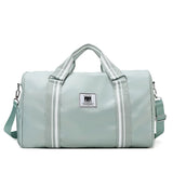 Large-capacity canvas travel bag with shoe warehouse
