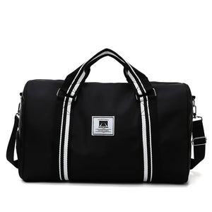 Large-capacity canvas travel bag with shoe warehouse